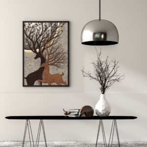 golden-abstract-elk-modern-art-wallpaper-luxury-wall-mural-design