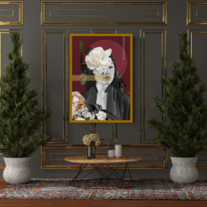 boho-flower-collage-woman-portrait-mixed-media-art