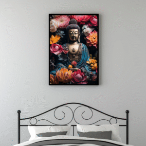 beautiful-buddha-statue-with-colorful-flowers-peaceful-spiritual-home-decor-art