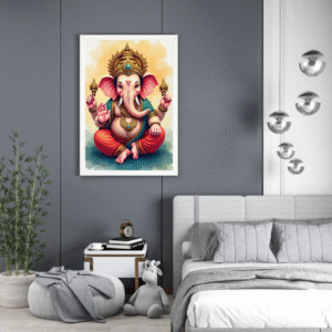 premium-ganesh-ji-sitting-pose-wall-art-frame-spiritual-decor