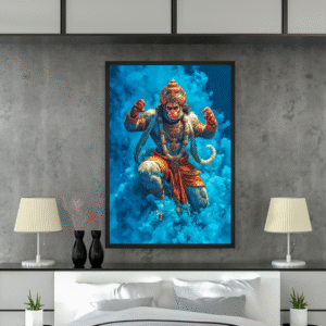 fearless-hanuman-ji-warrior-wall-art-photo-frame