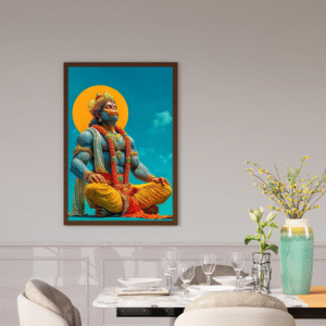 premium-lord-hanuman-ji-meditating-wall-decor-photo-frame