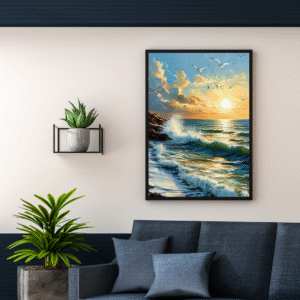 vibrant-ocean-sunset-painting-waves-seagulls-golden-sky-art