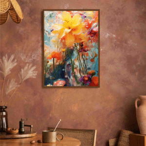 color-splash-flower-art-frame-modern-abstract-decor