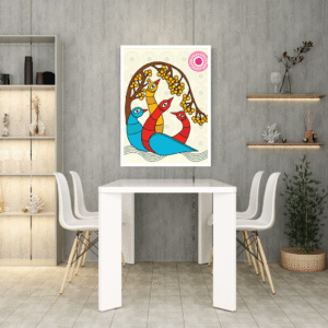 madhubani-bird-art-with-tree-branch-folk-design